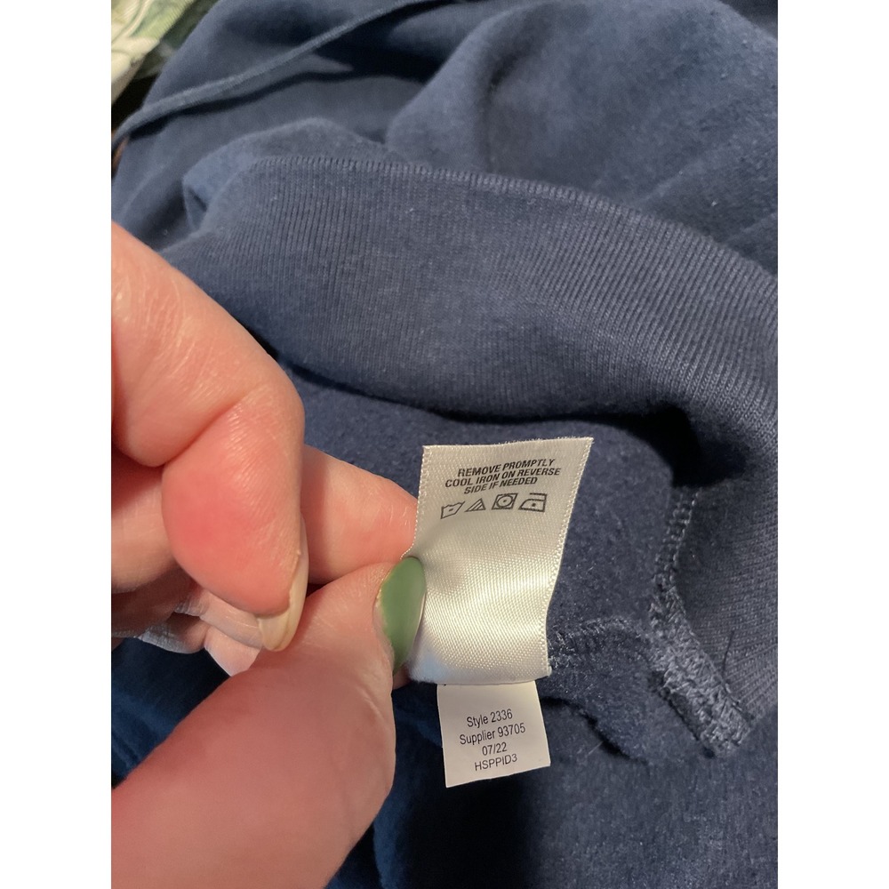 Aeropostale Mens Dark Navy Blue Hooded Sweatshirt Pullover Hoodie Size‎ XL - Picture 7 of 8